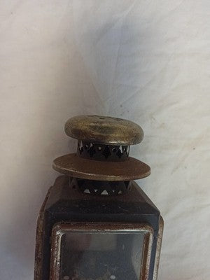 Lampe de calèche ancienne vintage rétro, finition dorée, déco attelage cheval