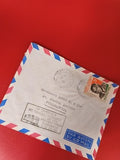 Lettre ancienne 1961 Tananarive Madagascar timbre oblitéré, enveloppe avion rétr
