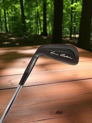 Club de golf gaucher Tour Action vintage fer noir ancien wedge