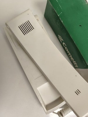 Interphone audio Comelit blanc filaire portier avec combiné et boîte