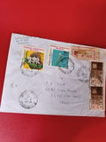 Ancienne lettre timbrée Madagascar 1996 oblitérée philatélie vintage collection