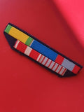 Barrette rubans militaires sous-officier 39-45 Algérie croix de guerre valeur mi