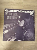 Vintage disque vinyle 45 tours ancien Gilbert Montagné collection rétro état