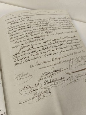 Lettre administrative manuscrite 1826, cachets fiscaux, XIXe siècle