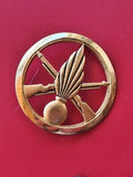 Insigne militaire vintage pour béret, ancien badge collection armée française ra