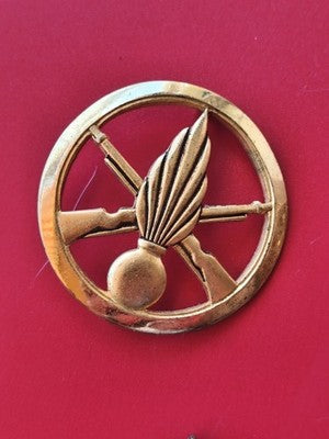 Insigne militaire vintage pour béret, ancien badge collection armée française ra