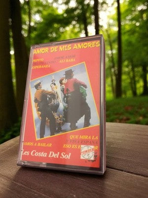 Cassette audio vintage Amor de mis Amores Les Costa Del Sol rétro années 80 K7