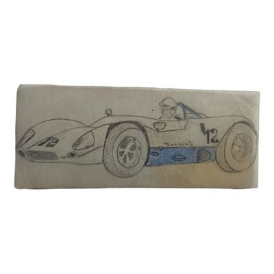 Plan original calque voiture course Dinky Toys dessin vintage rare