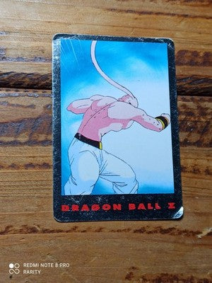 Carte Dragon Ball Z vintage Série 1 Majin Boo fond bleu rare