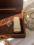 Briquet vintage DUNHILL aspect métallique, état d'origine, non testé, ancien