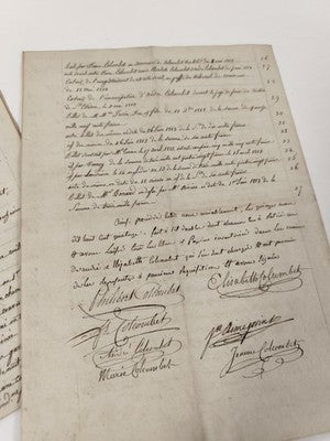 Lettre manuscrite administrative 1814 XIXe papier timbré 75 c France Colombet