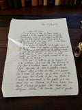 Lettre manuscrite ancienne 1935 Paris à son enfant écriture vintage interguerres