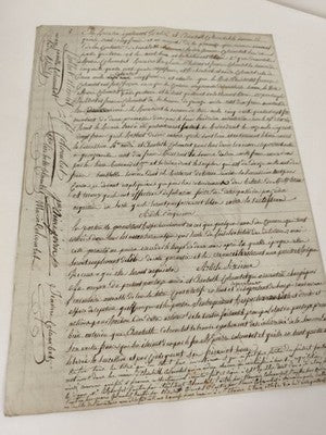 Lettre administrative manuscrite 1814 sur papier vergé, cachet XIXe