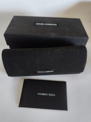 Boîte et étui originaux pour lunettes de soleil Dolce & Gabbana, accessoire auth