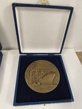 Vintage médaille ancienne centenaire lutte port en boîte collection France