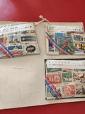 Lot ancien timbres monde vrac collection, USA Algérie sport thématique