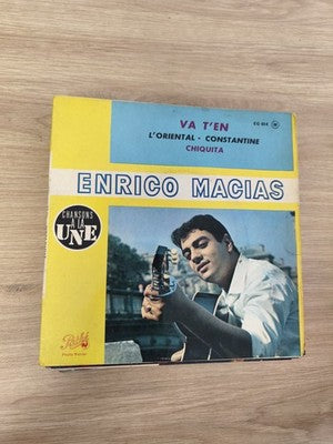 Vinyle 45 tours ancien rétro Enrico Macias disque vintage collection état d'occa