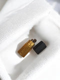 Briquet ancien vintage à essence, finition dorée, hexagonal, à restaurer