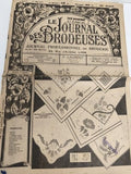 Journal ancien broderie 1947 Le Journal des Brodeuses F. Laurent Lyon motif vint