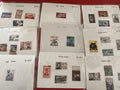 Lot anciens timbres collection, tous pays, vrac philatélie, divers motifs