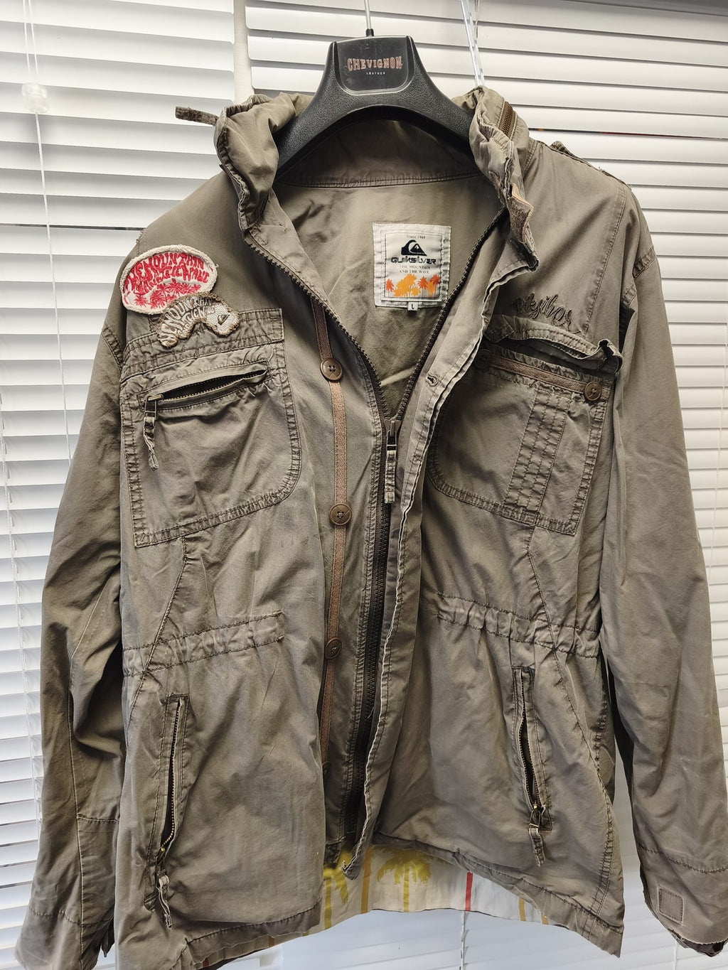 Blouson vintage homme Quiksilver ancien veste rétro taille L collectionneur