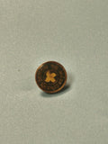 Vintage pin's Médecins du Monde rond ancien, logo jaune, collection humanitaire