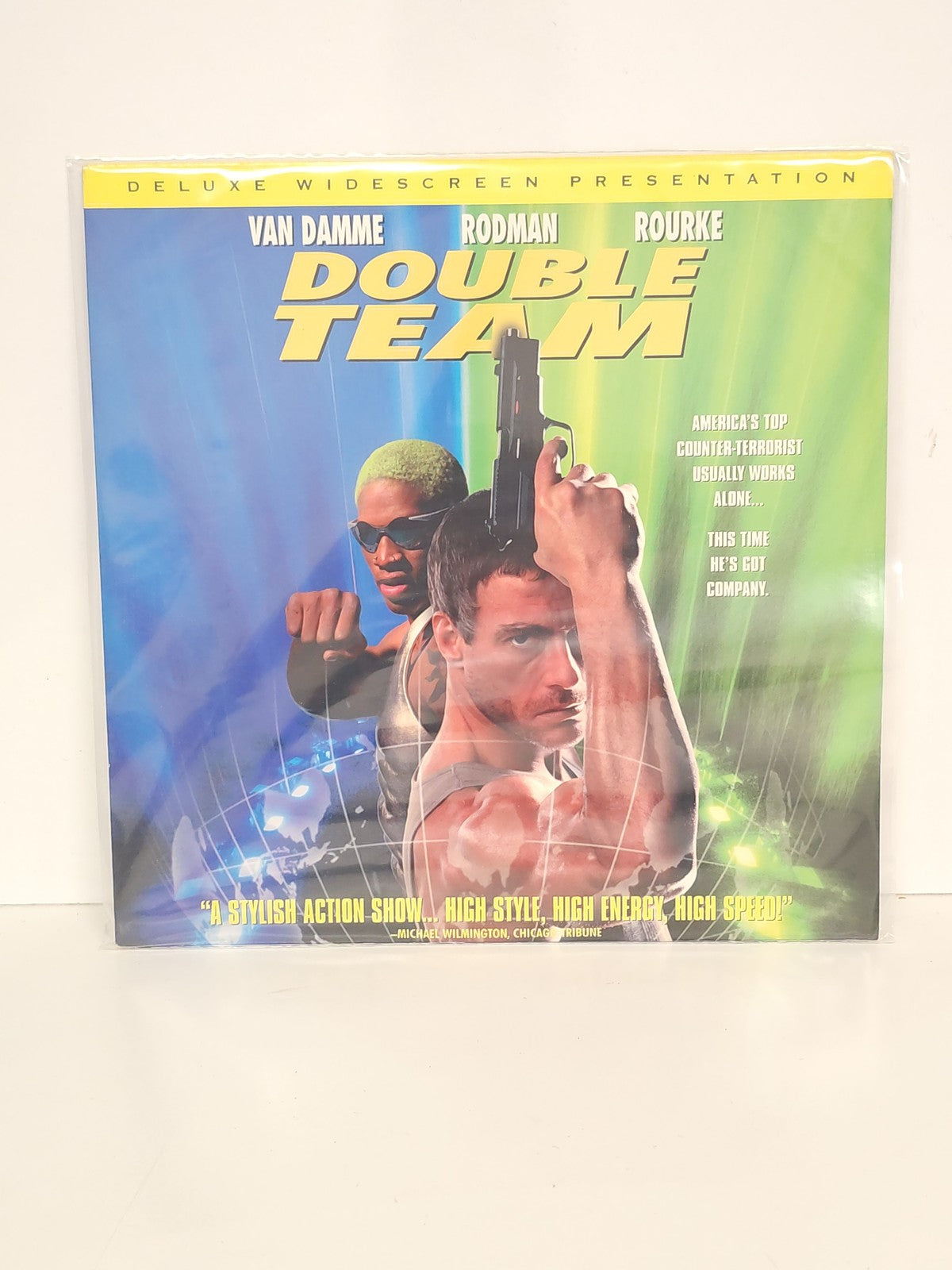 Laserdisc Double Team film d'action Jean-Claude Van Damme et Dennis Rodman VO VF