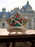 Broche soviétique vintage Gloire aux Partisans étoile rouge URSS insigne ancien