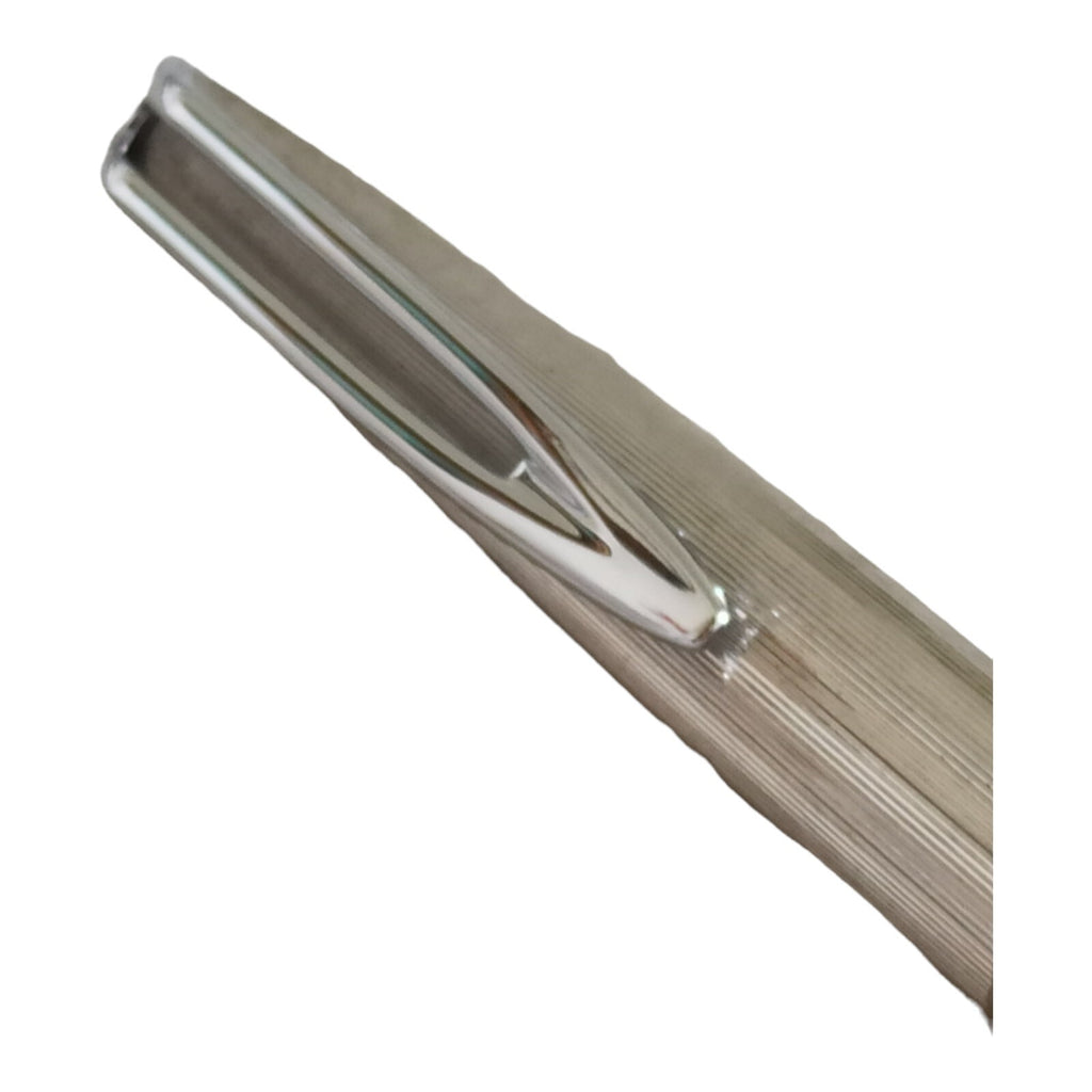 Stylo plume Waterman vintage, capuchon argent plaqué, noir classique