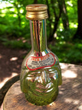 Mini-bouteille Inca Pisco vintage DRL Italie 40ml flacon visage doré mignonette