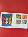 Enveloppe philatélie Suisse Timbres Premier Jour Rois mages illustration colorée