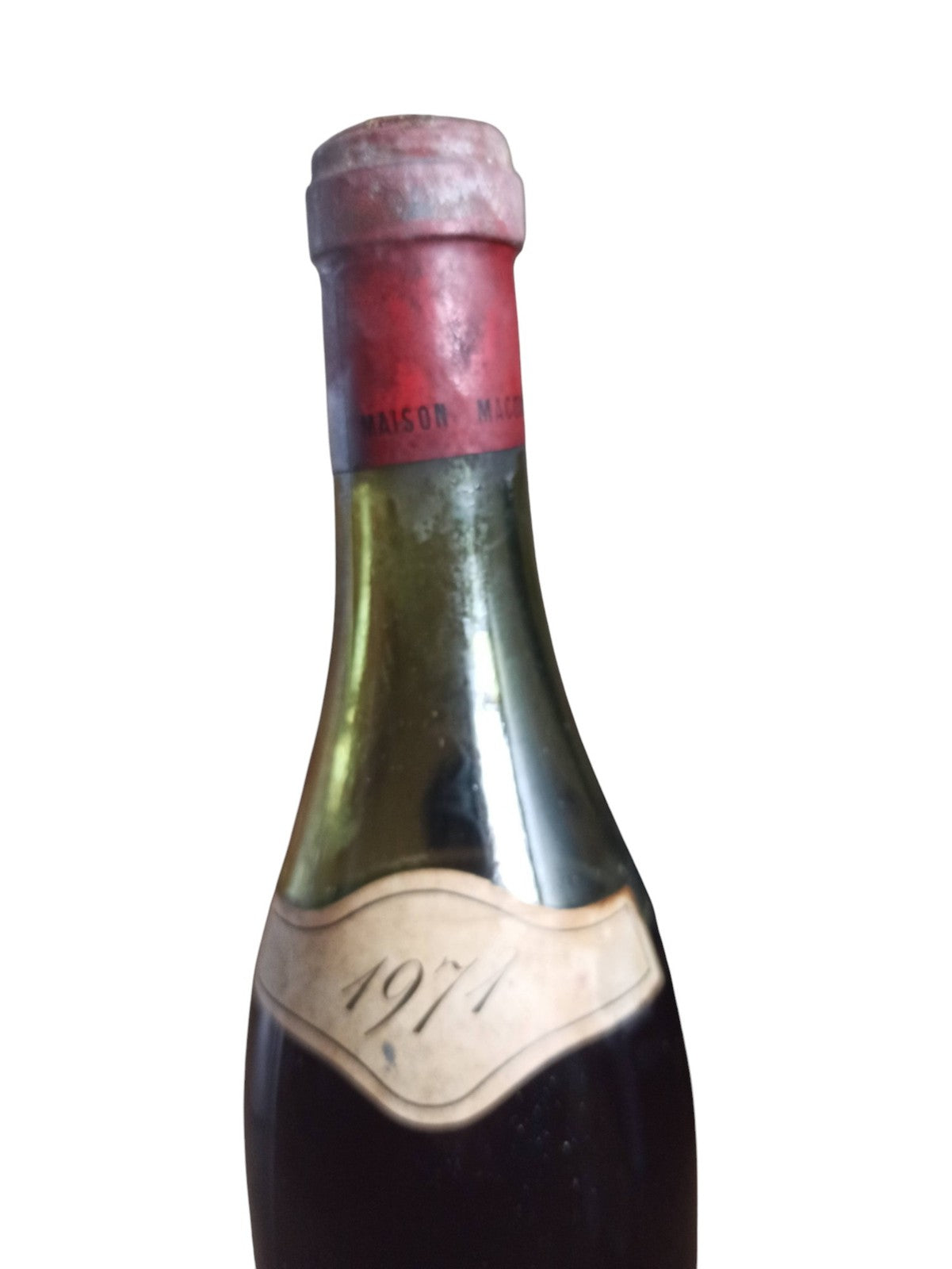 Bouteille de vin vintage 1971 Moulin-à-Vent Maison Mâconnaise des Vins