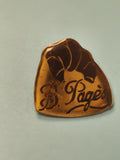 Vintage pin's B. Pagès doré forme main ? Collection publicitaire ancien