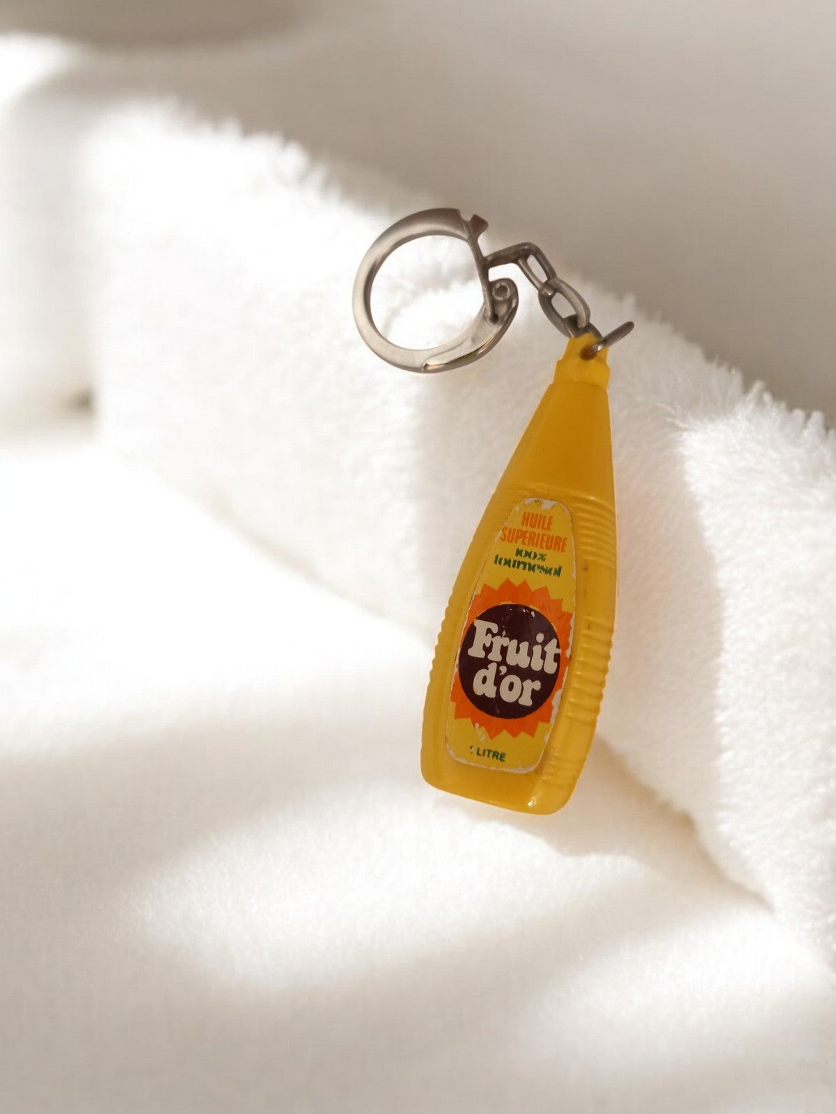 Porte-clés Fruit d'Or vintage ancien publicitaire rétro accessoire collection