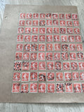 Gros lot ancien timbres Marianne rouge oblitérés pour étude philatélie collectio