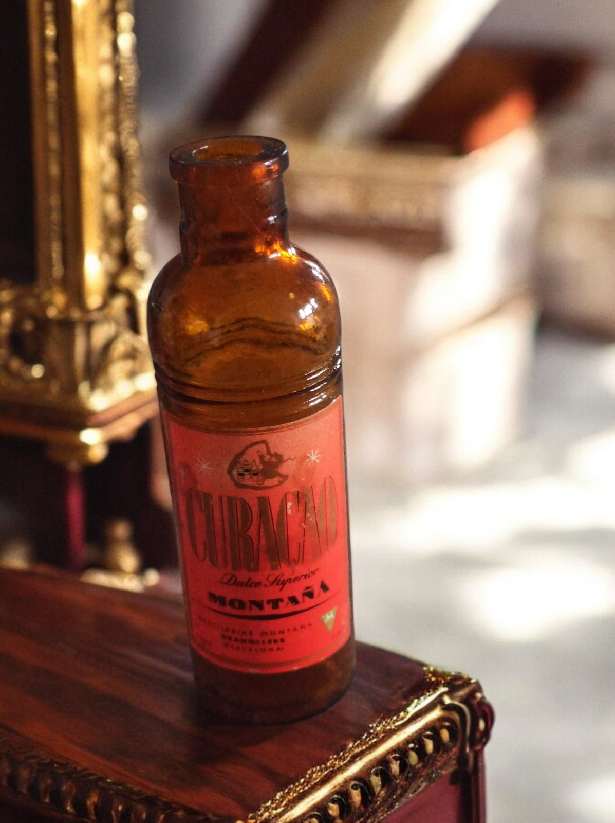 Mignonette alcool vintage Curacao - Rare et authentique