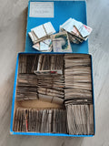 Jeu de lecture ancien, lot d'images pédagogiques, cartes éducatives vintage