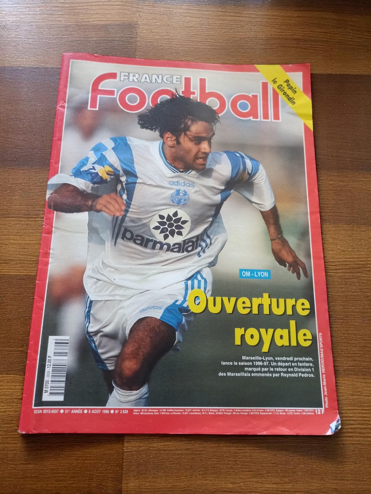 Magazine France Football 6 août 1996 OM-Lyon Vintage Collector