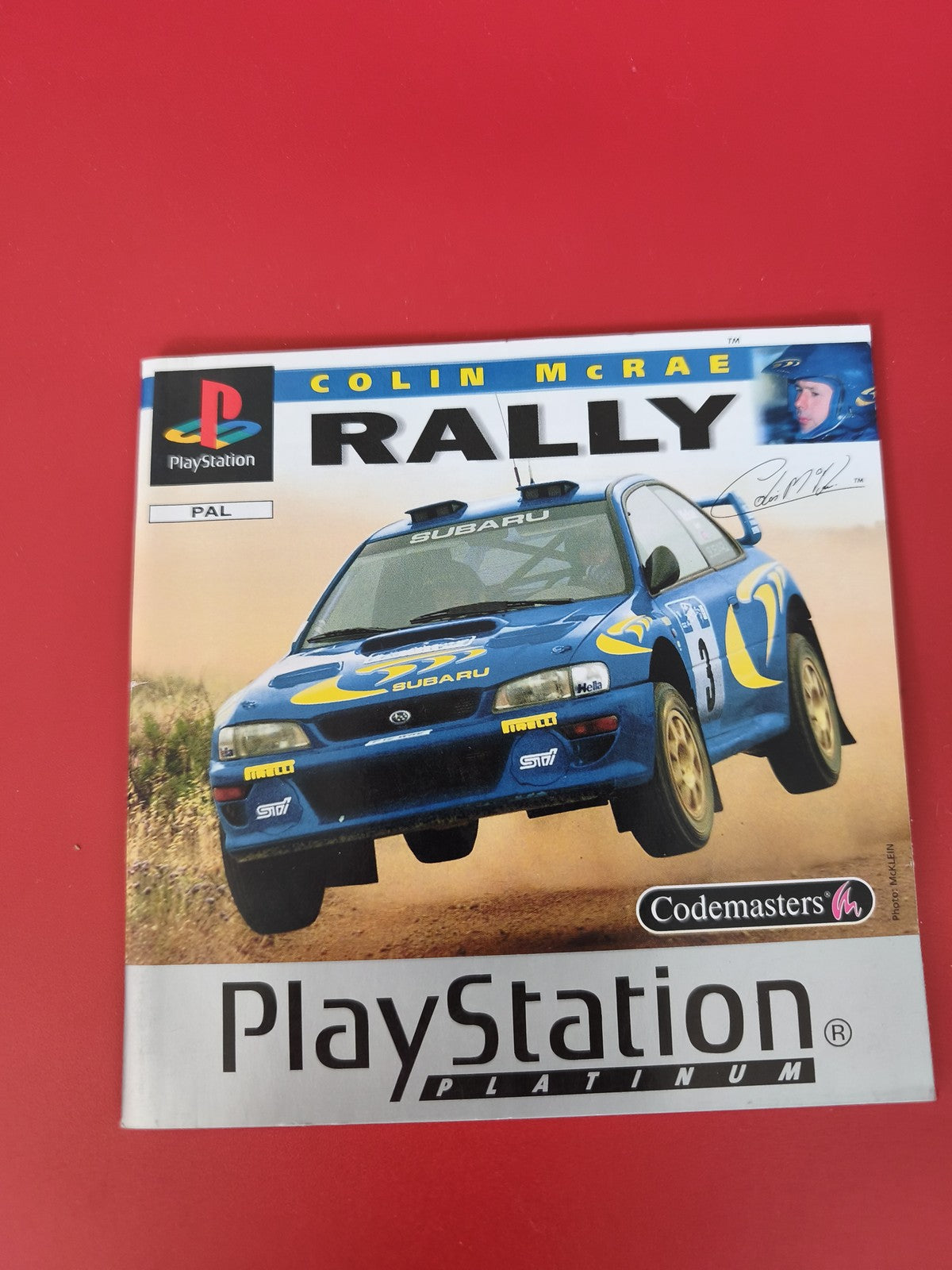 Notice originale pour jeu PS1 Rally, manuel seul PlayStation, version française