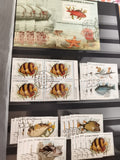 Timbres anciens S. Tomé e Príncipe poissons et faune marine, lot oblitérés, phil