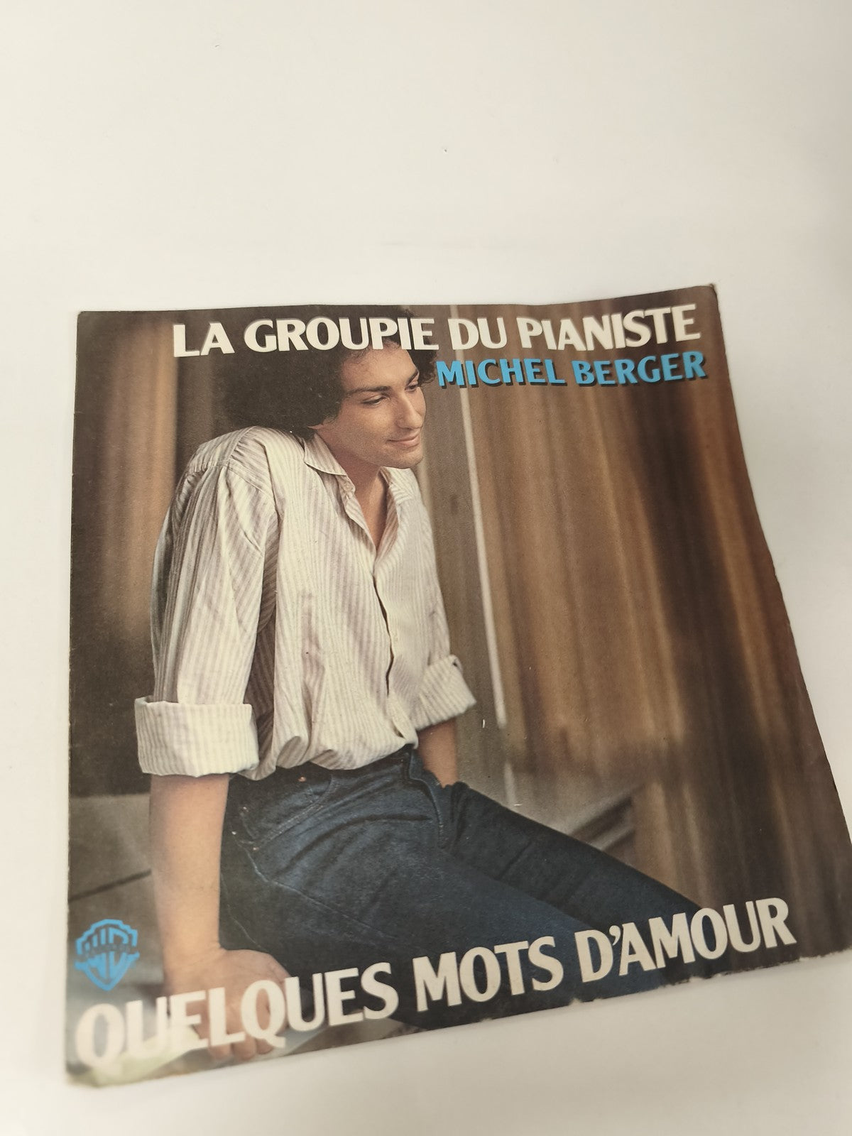 Vintage 45 tours ancien disque vinyle Michel Berger collection rétro musique