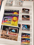 Timbres anciens Haute-Volta Apollo XVII spatiale & JO, lot vintage philatélie