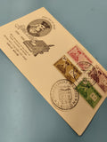 Ancienne enveloppe FDC Vietnam Alexandre de Rhodes timbres oblitérés Saïgon