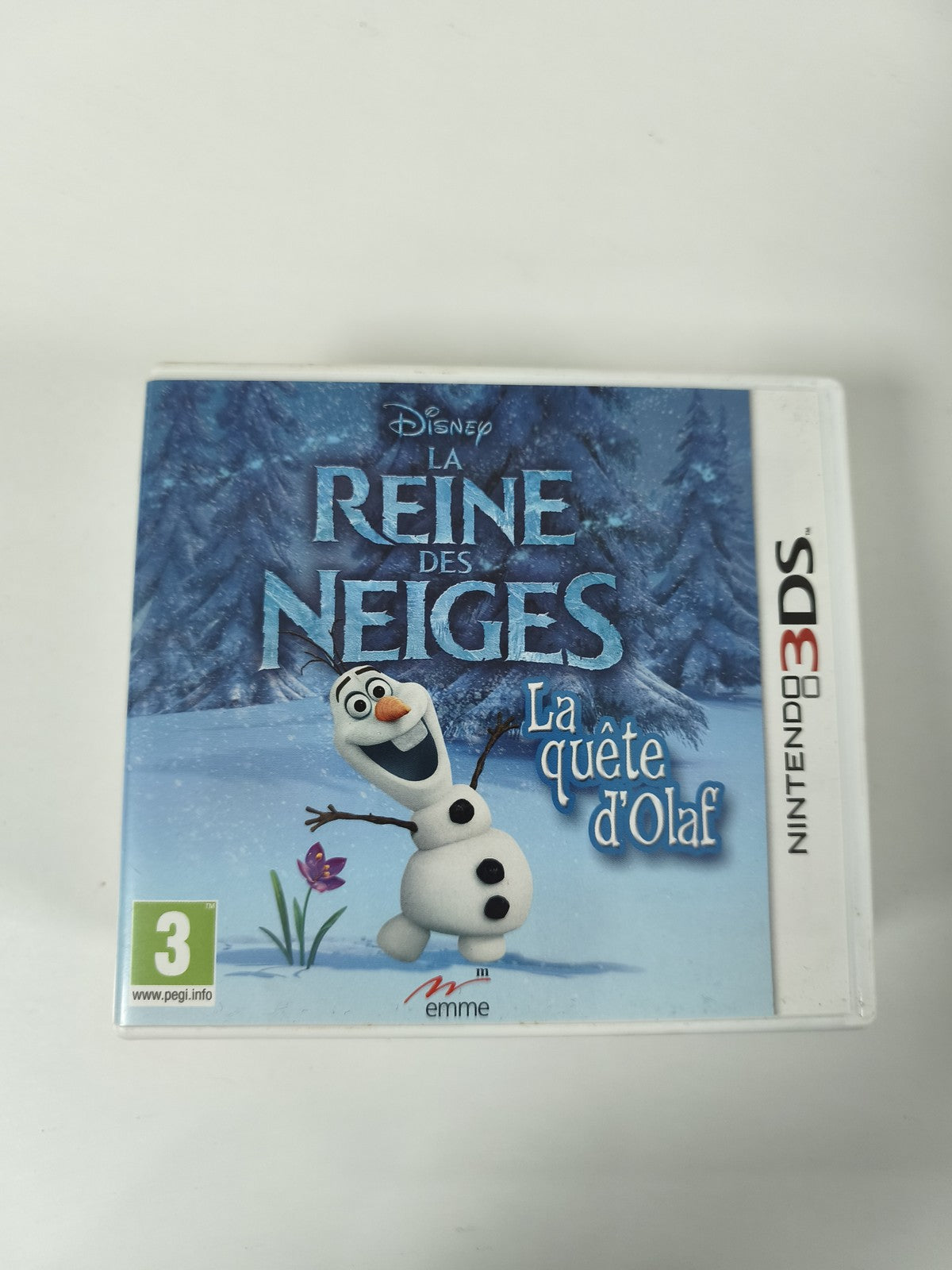 Boîte vide Nintendo 3DS La Reine des Neiges officielle, étui original sans carto