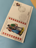 Enveloppe FDC Monaco premier jour d?émission, santons de Provence, timbre Noël