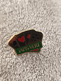 Pin's vintage Tapis Vert cartes à jouer émaillé casino poker (Ref 5)