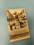 Ancienne carte postale animée Lille Monument Testelin vintage collection