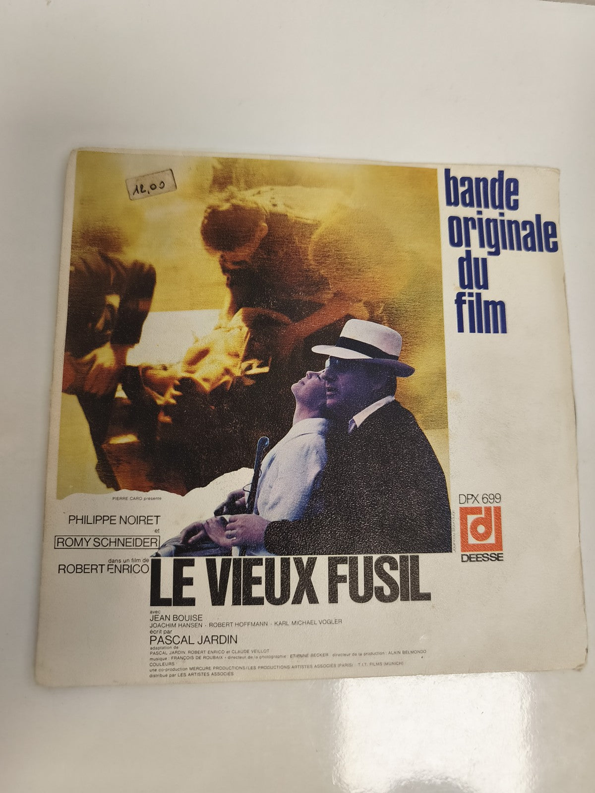 Vinyle 45 tours Le Vieux Fusil bande originale film Deesse DPX 699 Romy Schneide