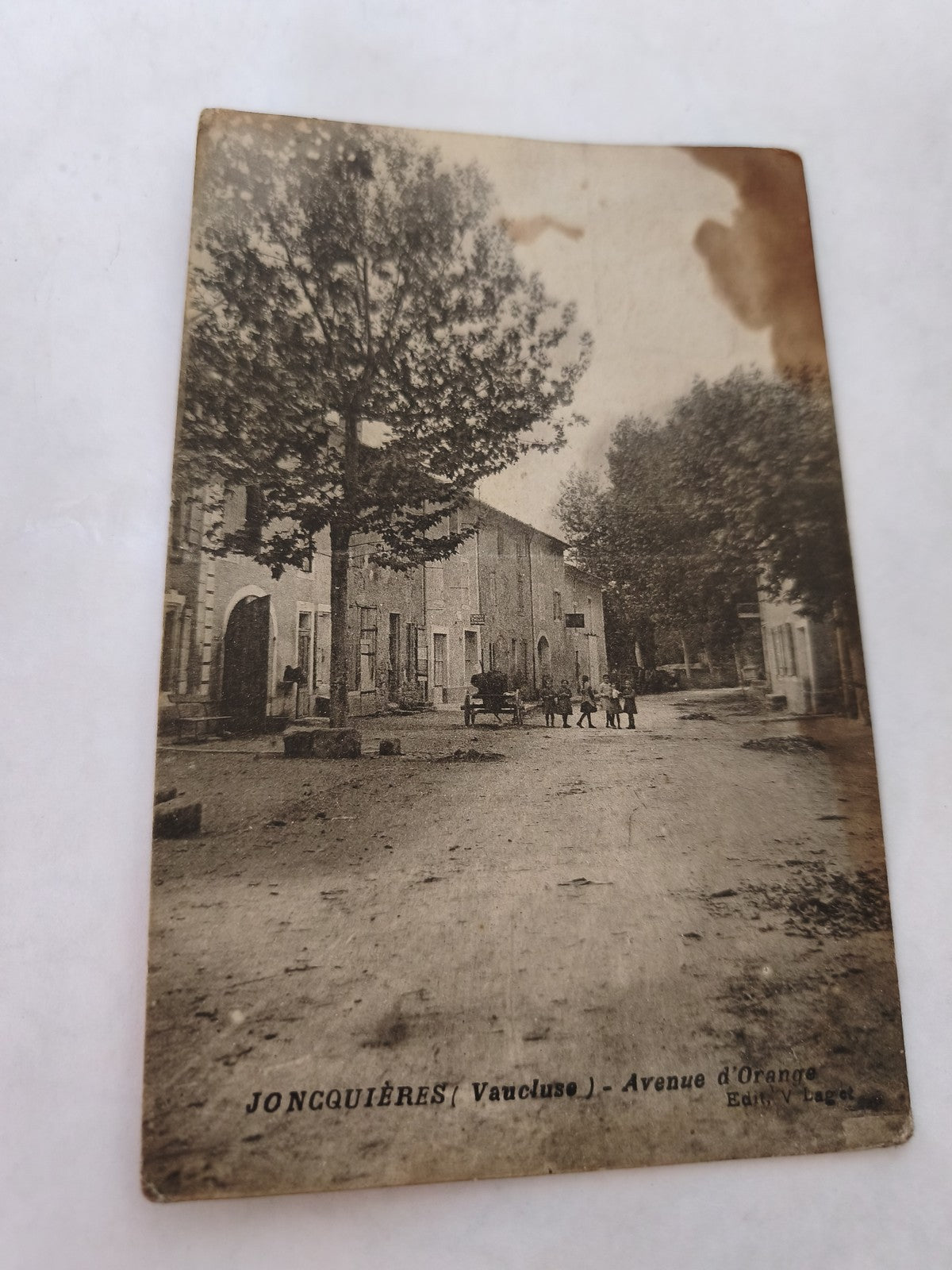Carte postale ancienne Jonquières vintage rétro collection France rare