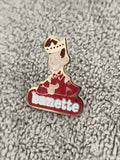 Pin's Banette vintage boulanger mascotte émaillé badge ancien années 90 (Ref 4)